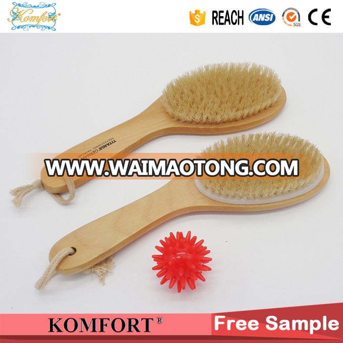 SPA Natural Bristle Bath Wood Foot Scrub Brush Japanese Body Brush