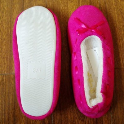 Pink Women Fashion Soft Fur Home Slipper for Indoor