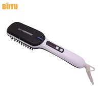 Negative Ions LED Display Square Paddle Shape Hair Straightener Brush