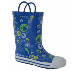 Children Fashion Rubber Boy Rain Boots (JMC-343D)